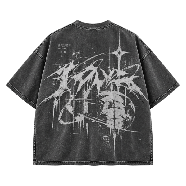 Áo Thun Streetwear FW Graphic Distressed – Đen