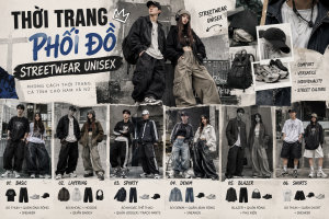 phối đồ streetwear unisex
